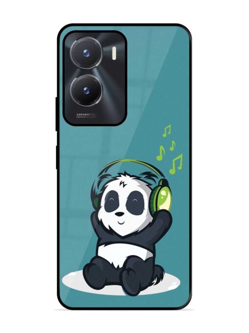 Music Panda Glossy Metal Phone Cover for Vivo T2X (5G)