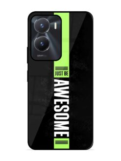 Just Be Awesome Glossy Metal Phone Cover for Vivo T2X (5G)