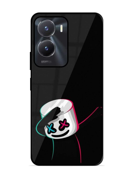 Black Marshmallow Glossy Metal Phone Cover for Vivo T2X (5G)