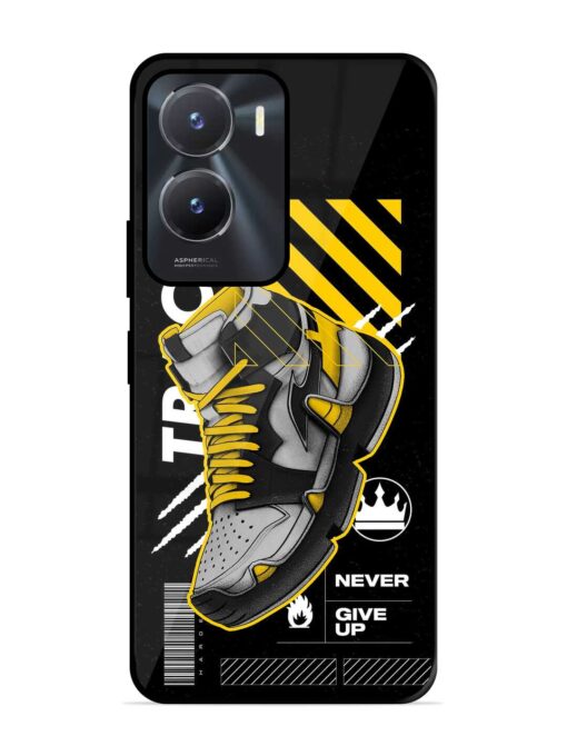 Shoe Background Glossy Metal Phone Cover for Vivo T2X (5G)