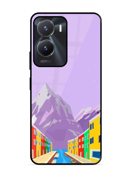 Venice City Illustration Glossy Metal Phone Cover for Vivo T2X (5G)