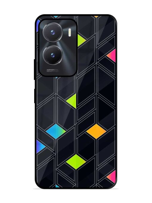 Abstract Mosaic Seamless Glossy Metal Phone Cover for Vivo T2X (5G) Zapvi