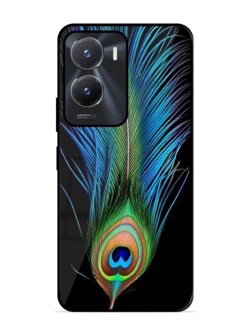 Peacock Feather Glossy Metal TPU Phone Cover for Vivo T2X (5G)