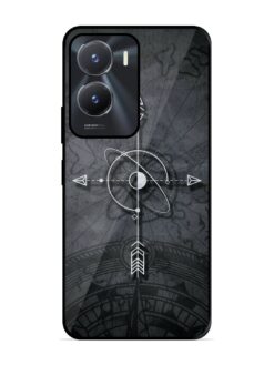 Lighting Cross Glossy Metal Phone Cover for Vivo T2X (5G)