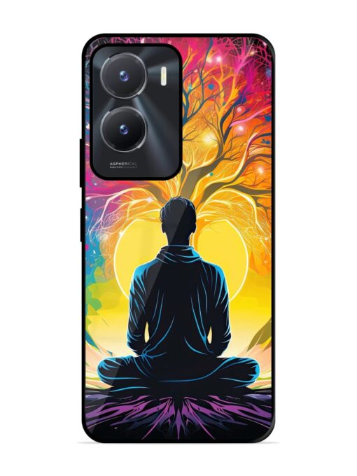 Mind Colourful Glossy Metal Phone Cover for Vivo T2X (5G)