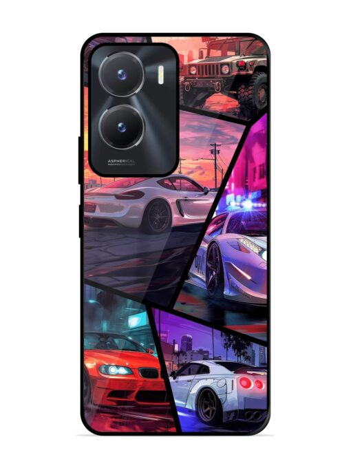 Ride In Pixels Glossy Metal Phone Cover for Vivo T2X (5G) Zapvi