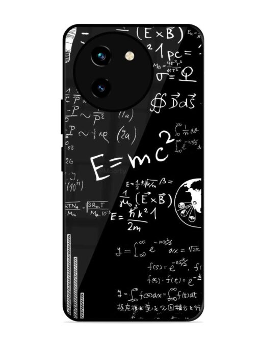 E=Mc2 Mass?Energy Equivalence Glossy Metal Phone Cover for Vivo T3X (5G) Zapvi