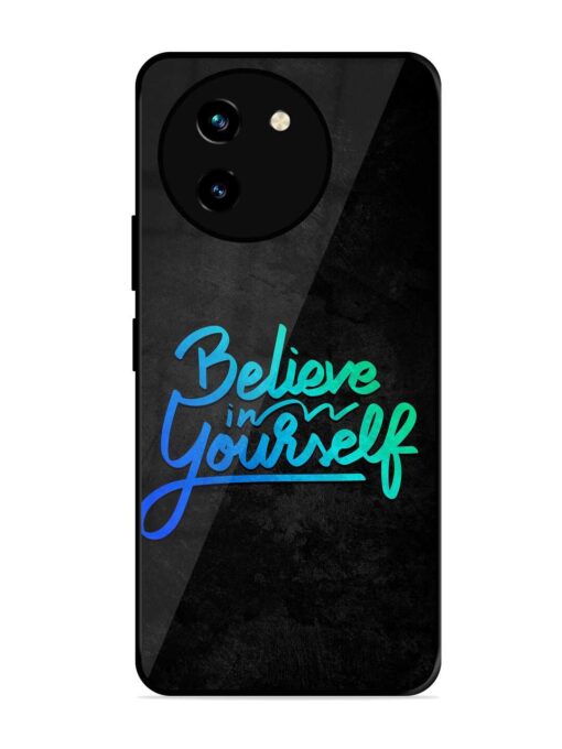 Believe In Yourself Glossy Metal Phone Cover for Vivo T3X (5G) Zapvi