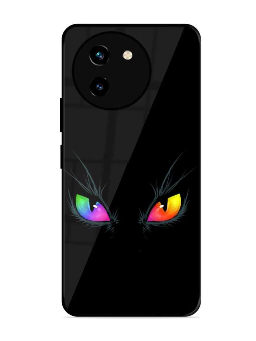 Cat Eyes Glossy Metal Phone Cover for Vivo T3X (5G) Zapvi