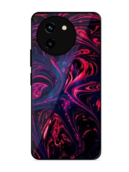 Abstract Background Glossy Metal Phone Cover for Vivo T3X (5G) Zapvi