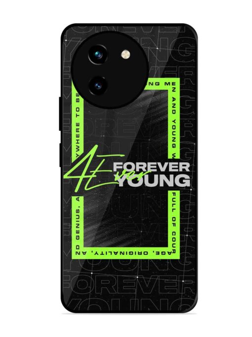 Forever Young Glossy Metal Phone Cover for Vivo T3X (5G) Zapvi