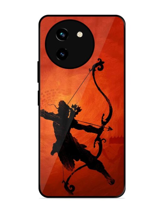 Illustration Lord Rama Glossy Metal Phone Cover for Vivo T3X (5G) Zapvi