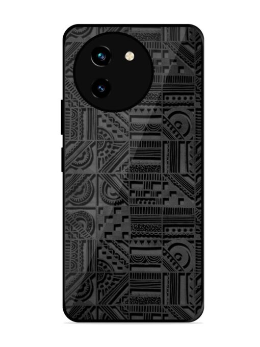 Seamless Pattern Glossy Metal Phone Cover for Vivo T3X (5G) Zapvi