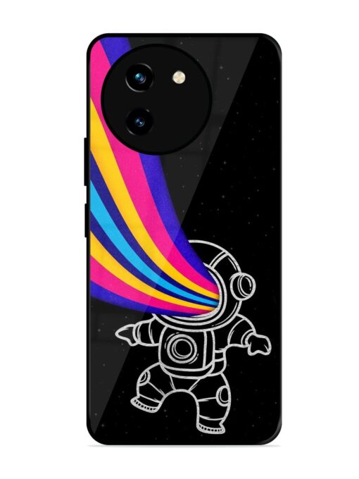 Astronaut Glossy Metal TPU Phone Cover for Vivo T3X (5G) Zapvi