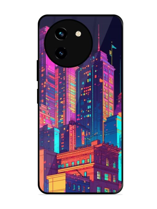 City View Glossy Metal Phone Cover for Vivo T3X (5G) Zapvi