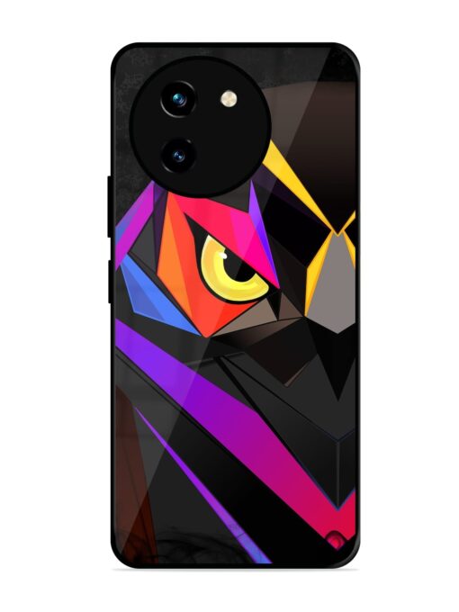 Wpap Owl Glossy Metal Phone Cover for Vivo T3X (5G) Zapvi