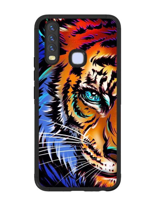 Colorful Lion Art Glossy Metal Phone Cover for Vivo U10 Zapvi