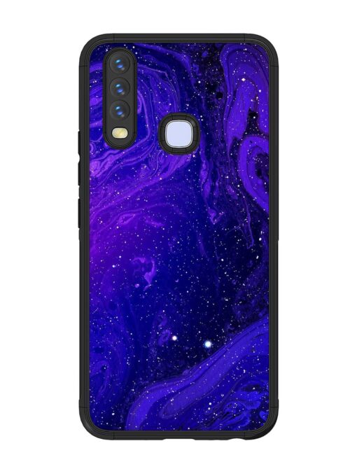 Galaxy Acrylic Abstract Art Glossy Metal Phone Cover for Vivo U10 Zapvi