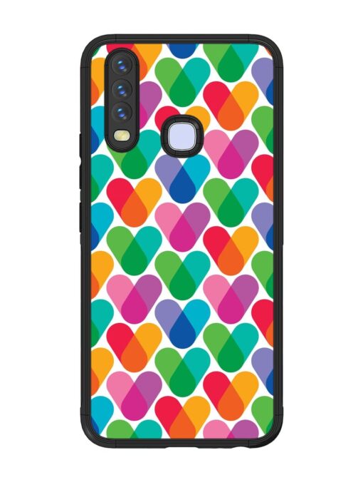 Overlapping Colors Colorful Glossy Metal TPU Phone Cover for Vivo U10 Zapvi