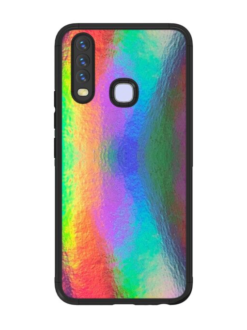 Colorful Holographic Background Glossy Metal TPU Phone Cover for Vivo U10 Zapvi