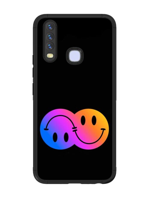 Gradient Smile Art Glossy Metal TPU Phone Cover for Vivo U10 Zapvi