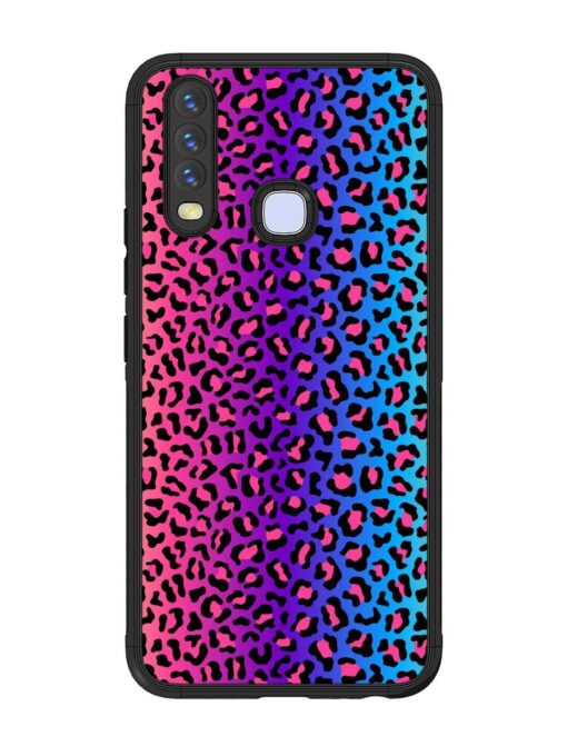 Colorful Leopard Seamless Glossy Metal Phone Cover for Vivo U10 Zapvi