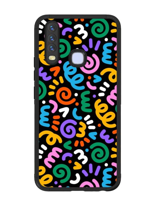 Colorful Seamless Vector Glossy Metal Phone Cover for Vivo U10 Zapvi