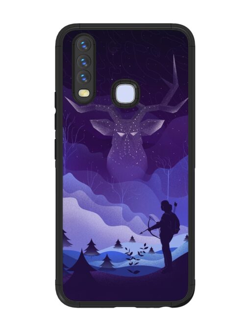 Deer Forest River Glossy Metal Phone Cover for Vivo U10 Zapvi