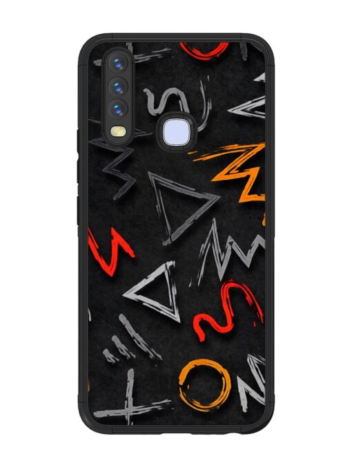 Grungy Graffiti Glossy Metal Phone Cover for Vivo U10 Zapvi