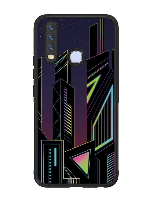 Neon Dreamscape Glossy Metal Phone Cover for Vivo U10 Zapvi