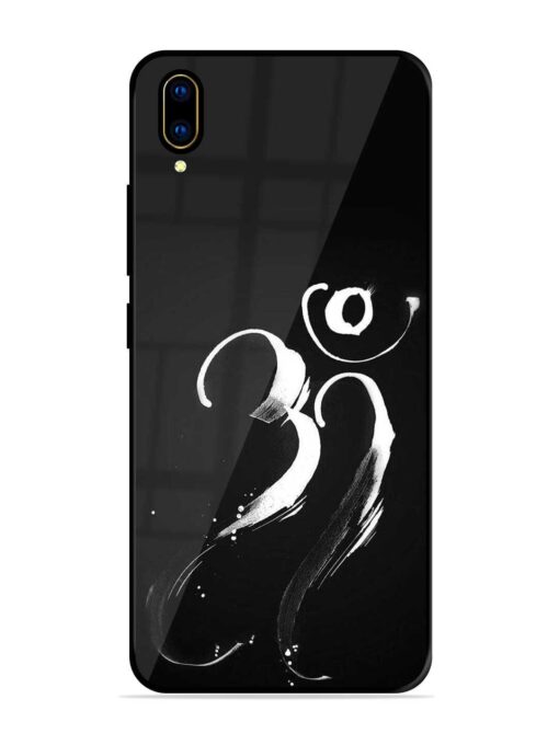 Om Logo Glossy Metal Phone Cover for Vivo V11 Pro Zapvi