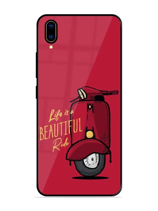 Life Is Beautiful Rides Glossy Metal Phone Cover for Vivo V11 Pro Zapvi