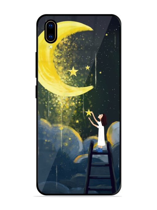 Moonlight Healing Night Illustration Glossy Metal TPU Phone Cover for Vivo V11 Pro Zapvi