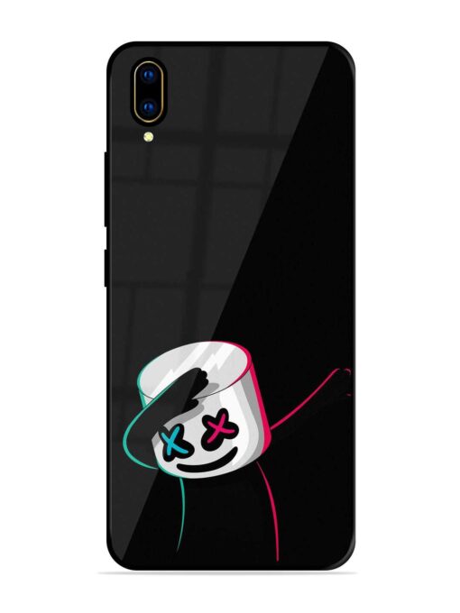 Black Marshmallow Glossy Metal Phone Cover for Vivo V11 Pro Zapvi