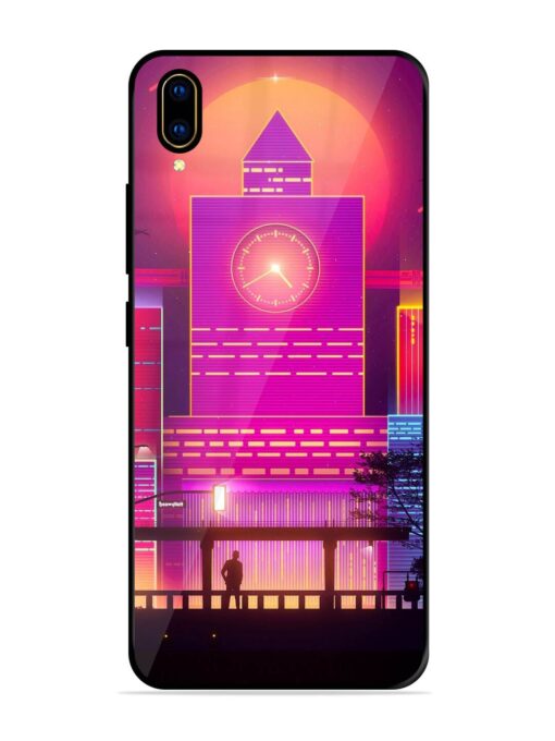 Clock Tower Glossy Metal TPU Phone Cover for Vivo V11 Pro Zapvi