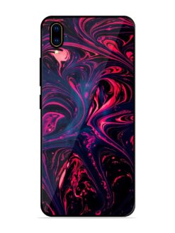 Abstract Background Glossy Metal Phone Cover for Vivo V11 Pro
