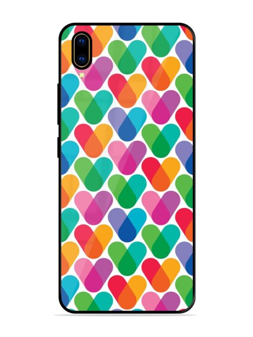 Overlapping Colors Colorful Glossy Metal TPU Phone Cover for Vivo V11 Pro Zapvi