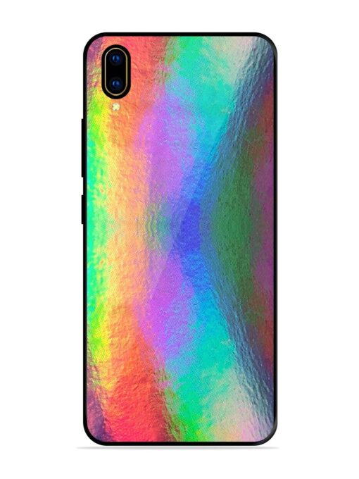 Colorful Holographic Background Glossy Metal TPU Phone Cover for Vivo V11 Pro Zapvi