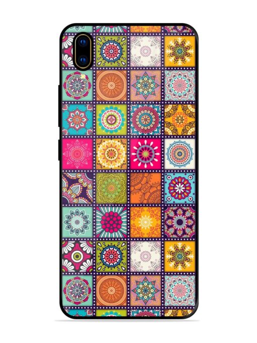 Seamless Pattern Vintage Glossy Metal Phone Cover for Vivo V11 Pro Zapvi