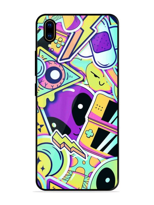 Scratch Art Glossy Metal Phone Cover for Vivo V11 Pro Zapvi