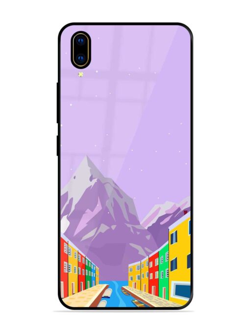 Venice City Illustration Glossy Metal Phone Cover for Vivo V11 Pro Zapvi