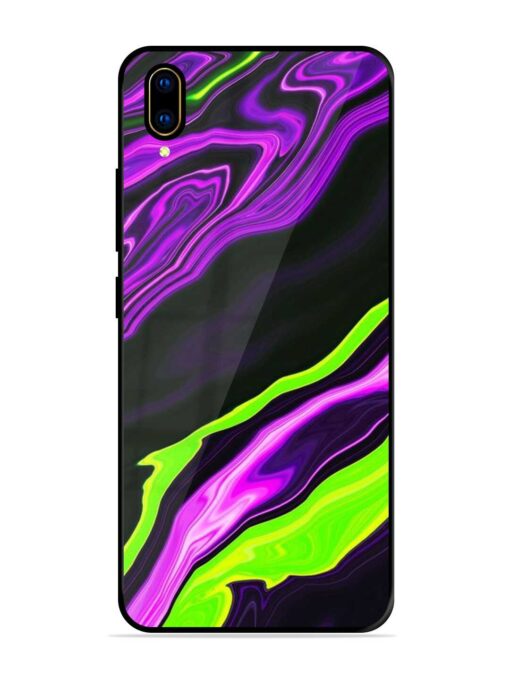 Bright Fluid Violet Glossy Metal Phone Cover for Vivo V11 Pro Zapvi