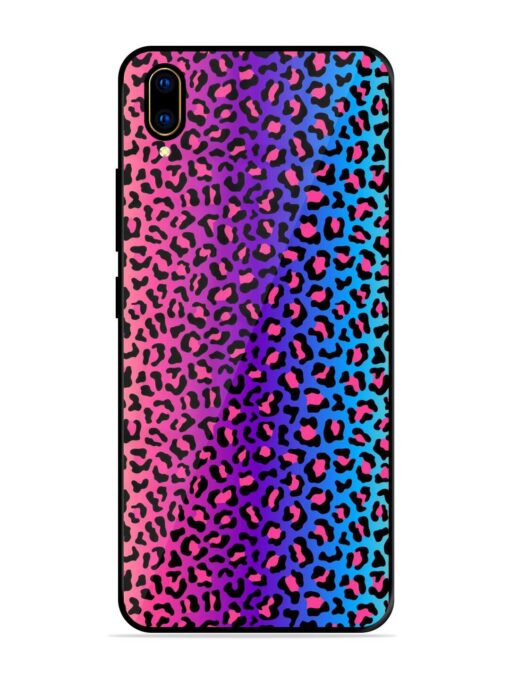 Colorful Leopard Seamless Glossy Metal Phone Cover for Vivo V11 Pro Zapvi