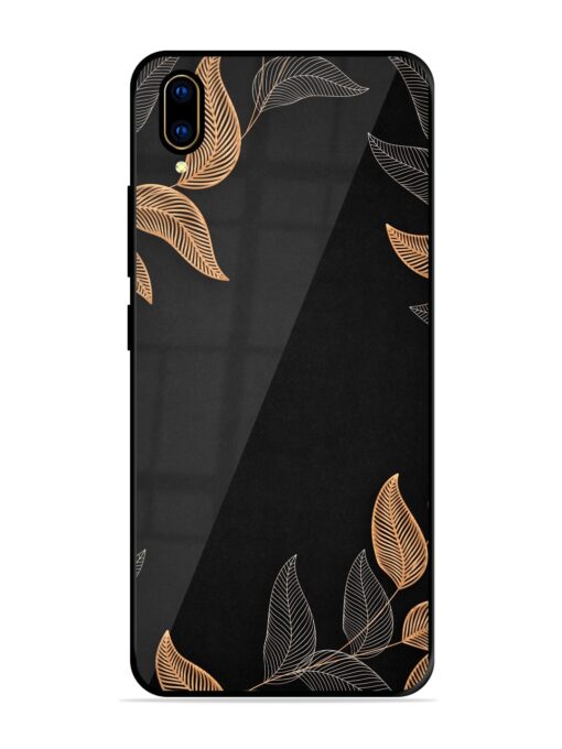 Foliage Art Glossy Metal Phone Cover for Vivo V11 Pro Zapvi