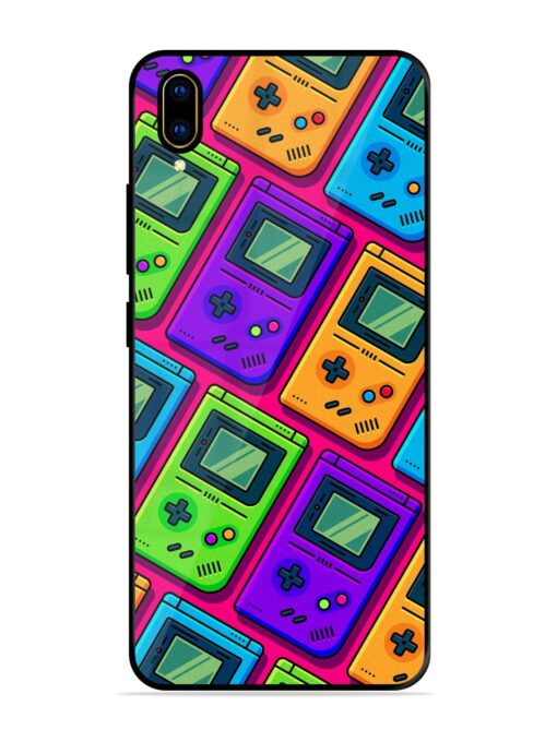 Game Seamless Pattern Glossy Metal Phone Cover for Vivo V11 Pro Zapvi