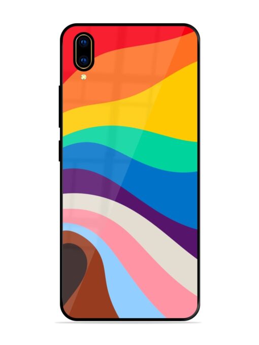 Minimal Pride Art Glossy Metal Phone Cover for Vivo V11 Pro Zapvi