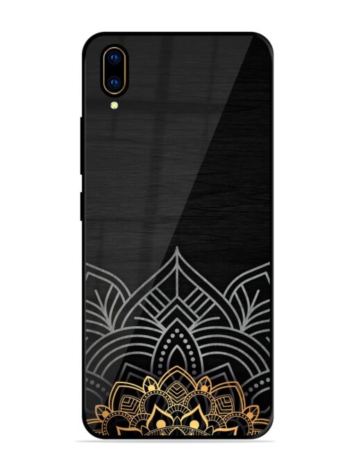 Decorative Golden Pattern Glossy Metal Phone Cover for Vivo V11 Pro Zapvi