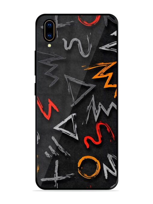 Grungy Graffiti Glossy Metal Phone Cover for Vivo V11 Pro Zapvi