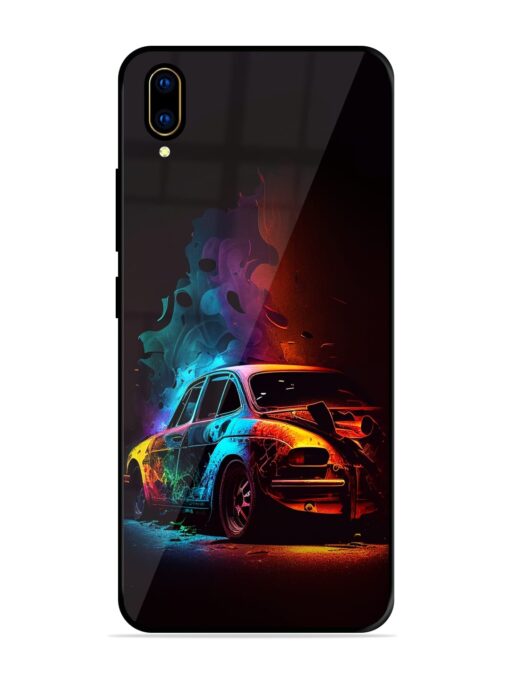 High Classic Car Art Glossy Metal Phone Cover for Vivo V11 Pro Zapvi