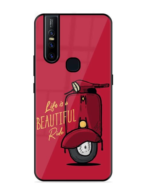 Life Is Beautiful Rides Glossy Metal Phone Cover for Vivo V15 Zapvi